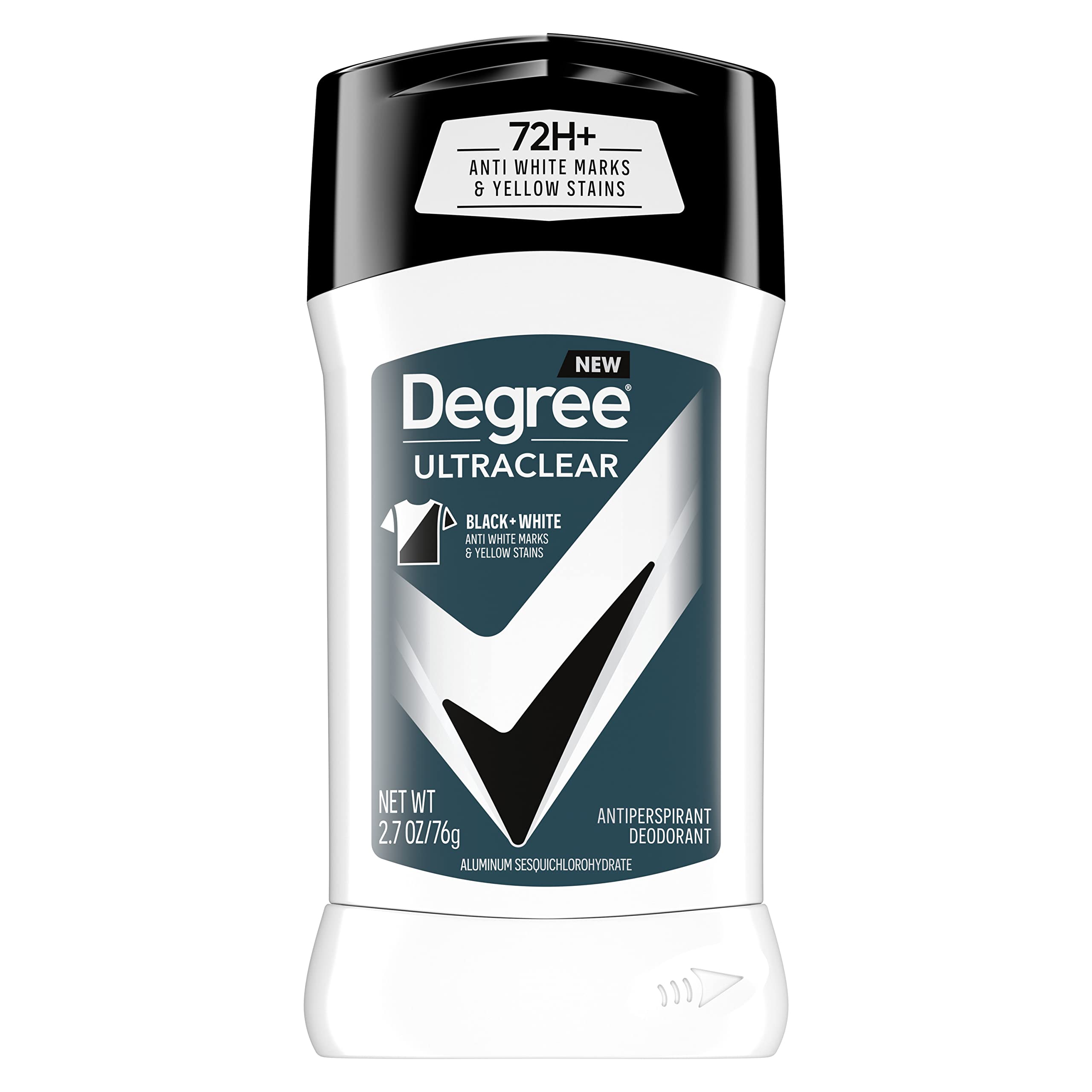 Degree Men UltraClear Antiperspirant Deodorant Black+White 72-Hour Sweat and Odor Protection Antiperspirant For Men With MotionSense Technology 2.7 oz