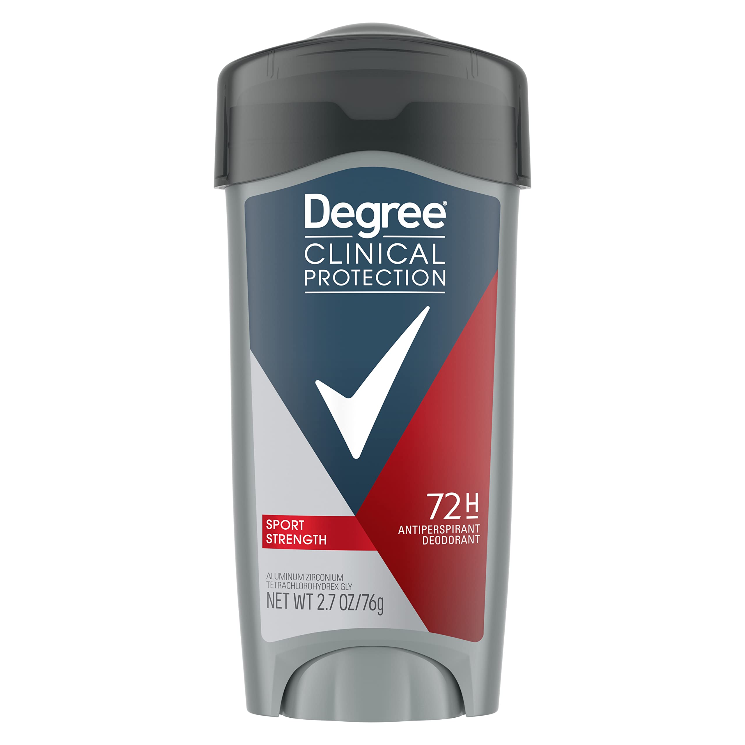 Degree Men Antiperspirant Deodorant For Sweat and Odor Protection Sport Strength Deodorant for Men with MotionSense Technology and 48-Hour Sweat Protection 2.7 oz (Packaging may vary)