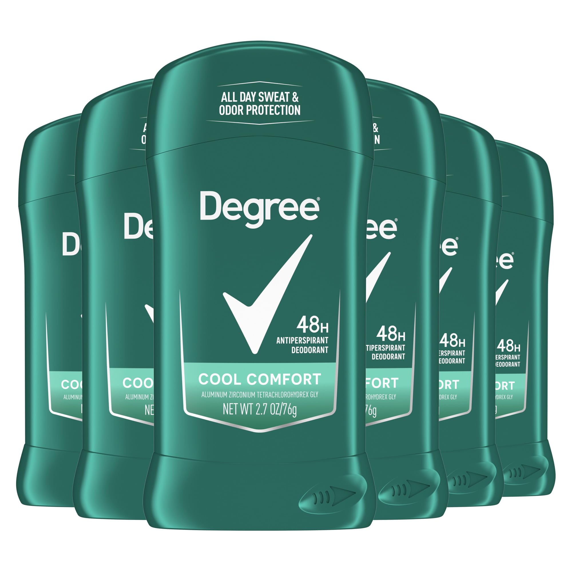 Degree Men Dry Protection Antiperspirant, Cool Comfort, 2.7 oz., Pack of 6