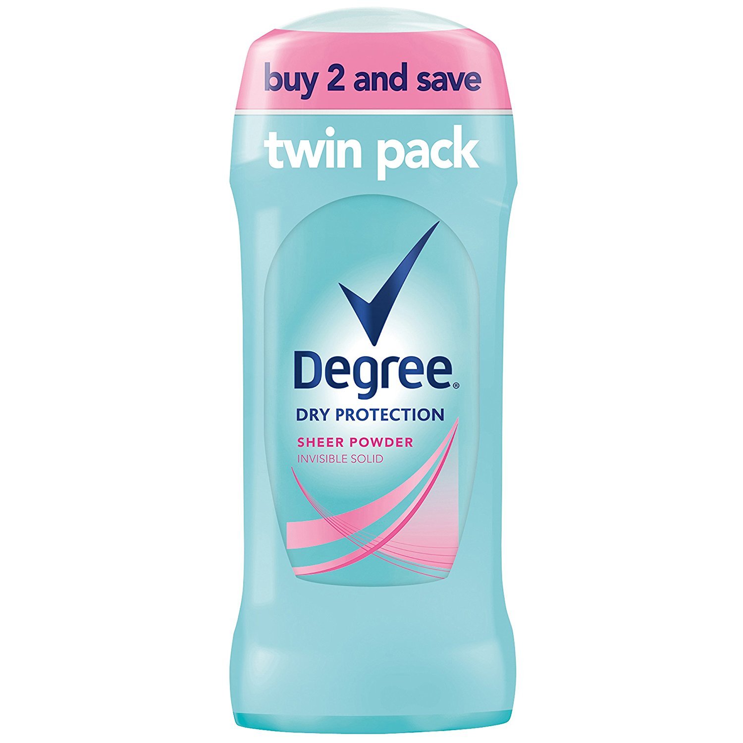 Degree Antiperspirant Deodorant 48-Hour Sweat and Odor Protection Sheer Powder Antiperspirant for Women 2.6 oz, 6 Twin Packs