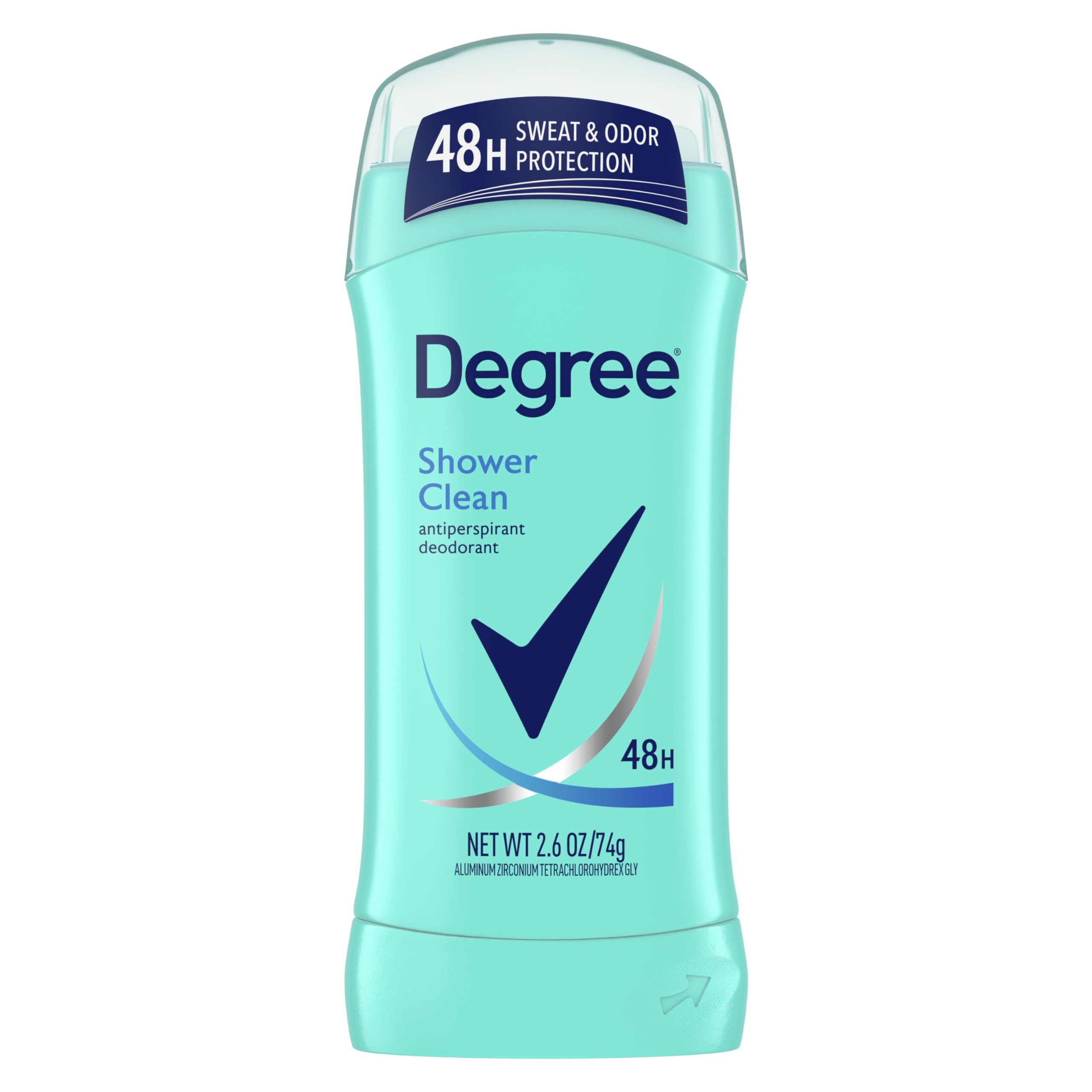 Degree Original Antiperspirant Deodorant Shower Clean 48-Hour Sweat & Odor Protection Antiperspirant for Women 2.6 oz