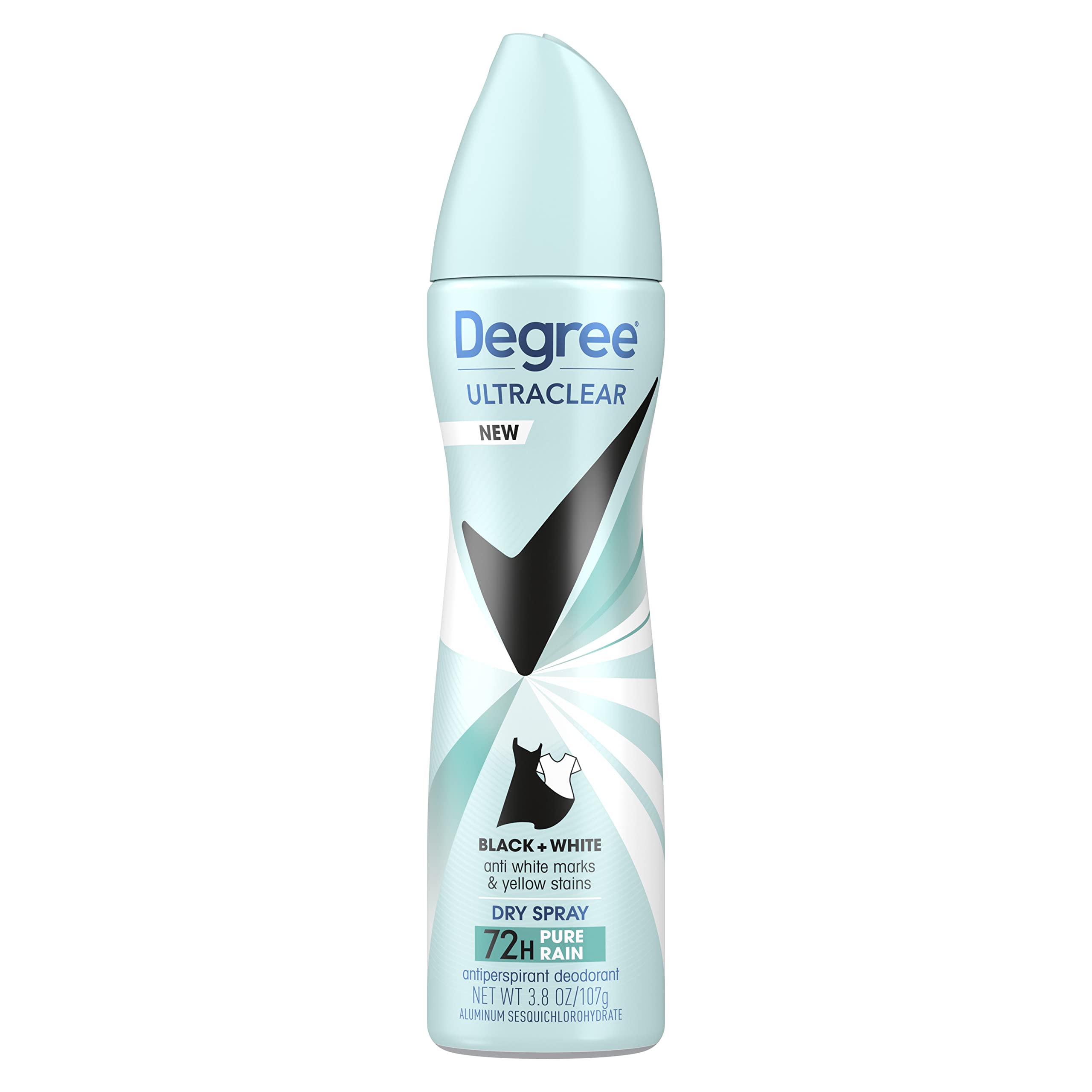 Degree Antiperspirant Deodorant Dry Spray Protects from Deodorant Stains Pure Rain Deodorant for Women 3.8 oz