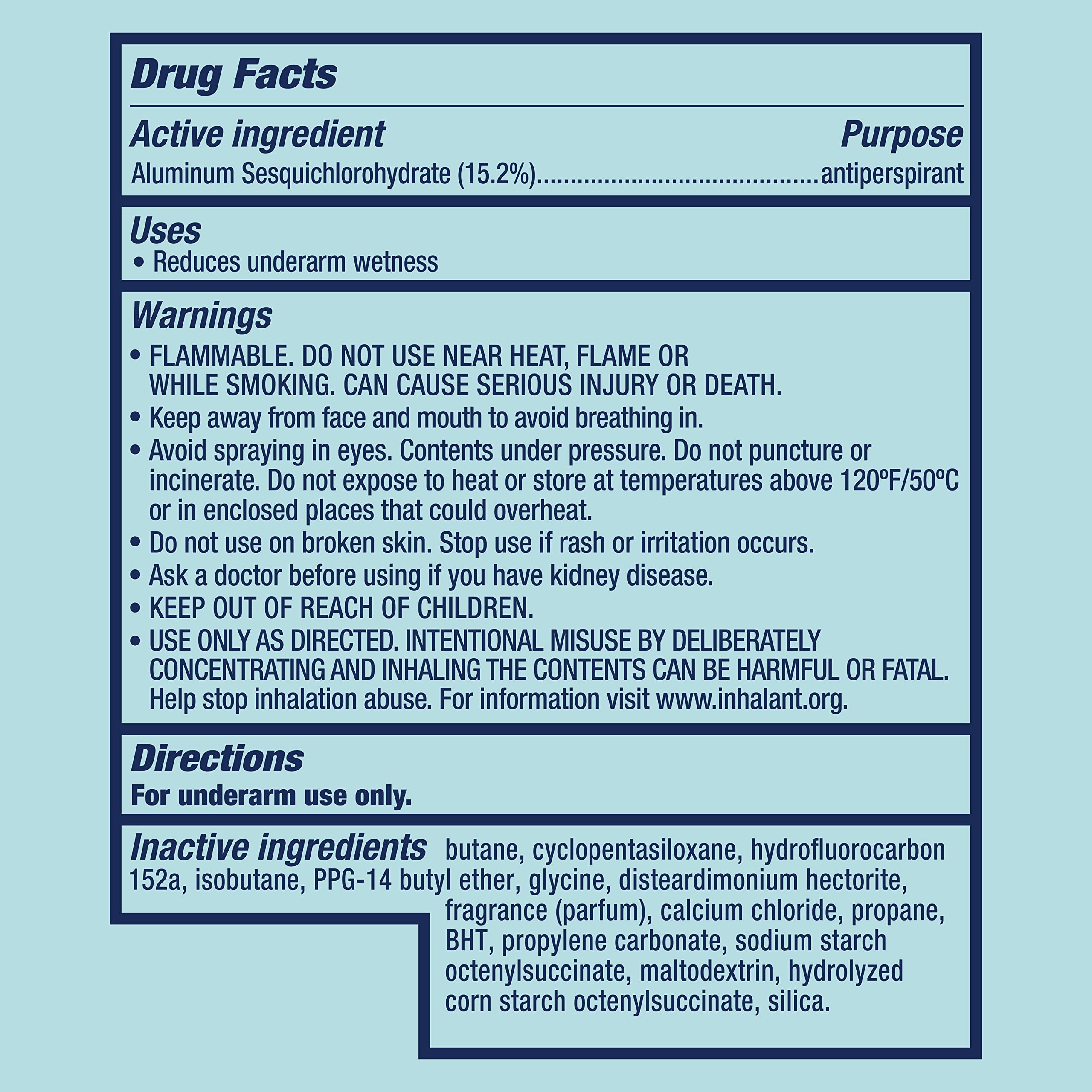 Degree Antiperspirant Deodorant Dry Spray Protects from Deodorant Stains Pure Rain Deodorant for Women 3.8 oz