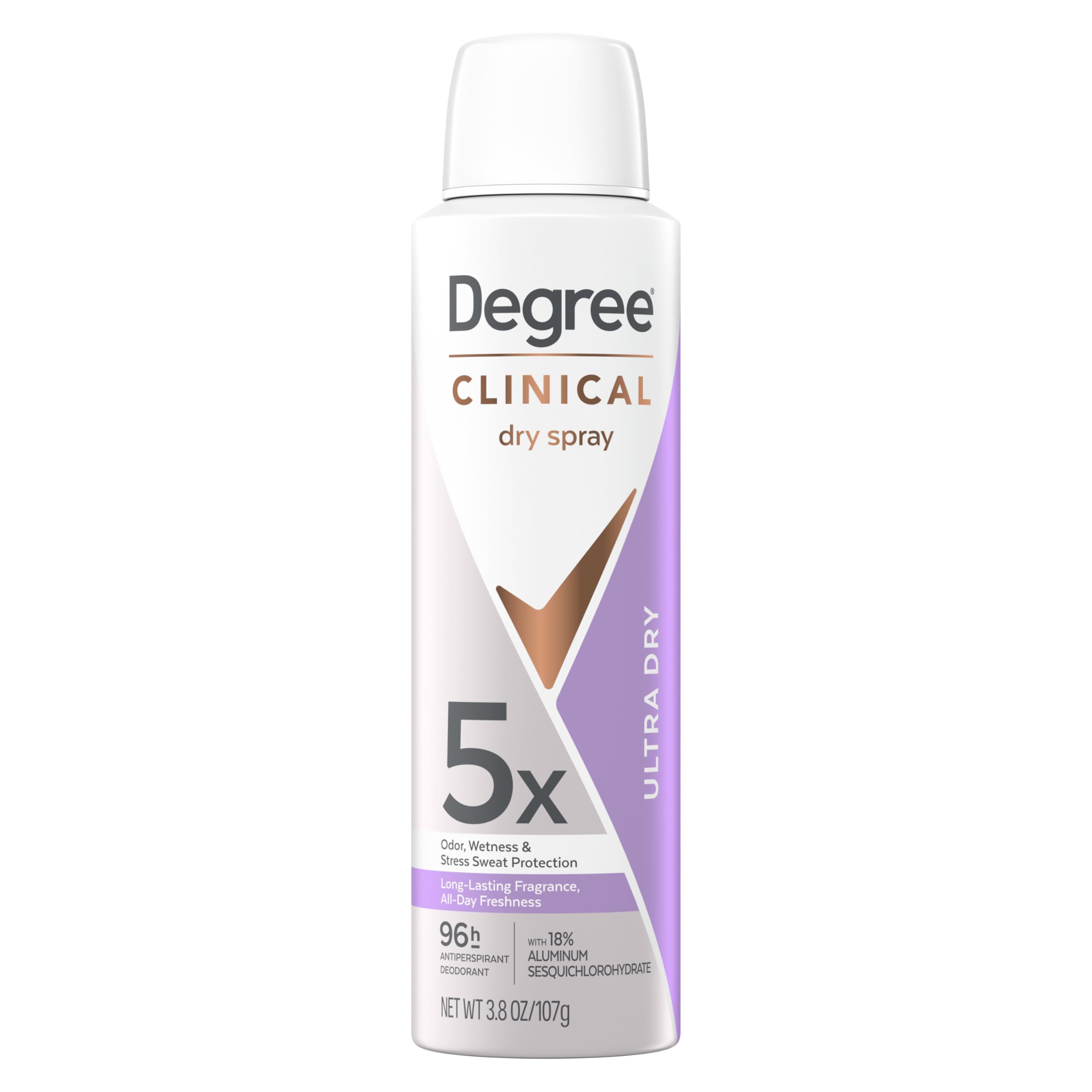 Degree Anti-Perspirant Aerosol Ultra Dry for 96 Hour sweat and odor protection 5X protection 3.8 Oz