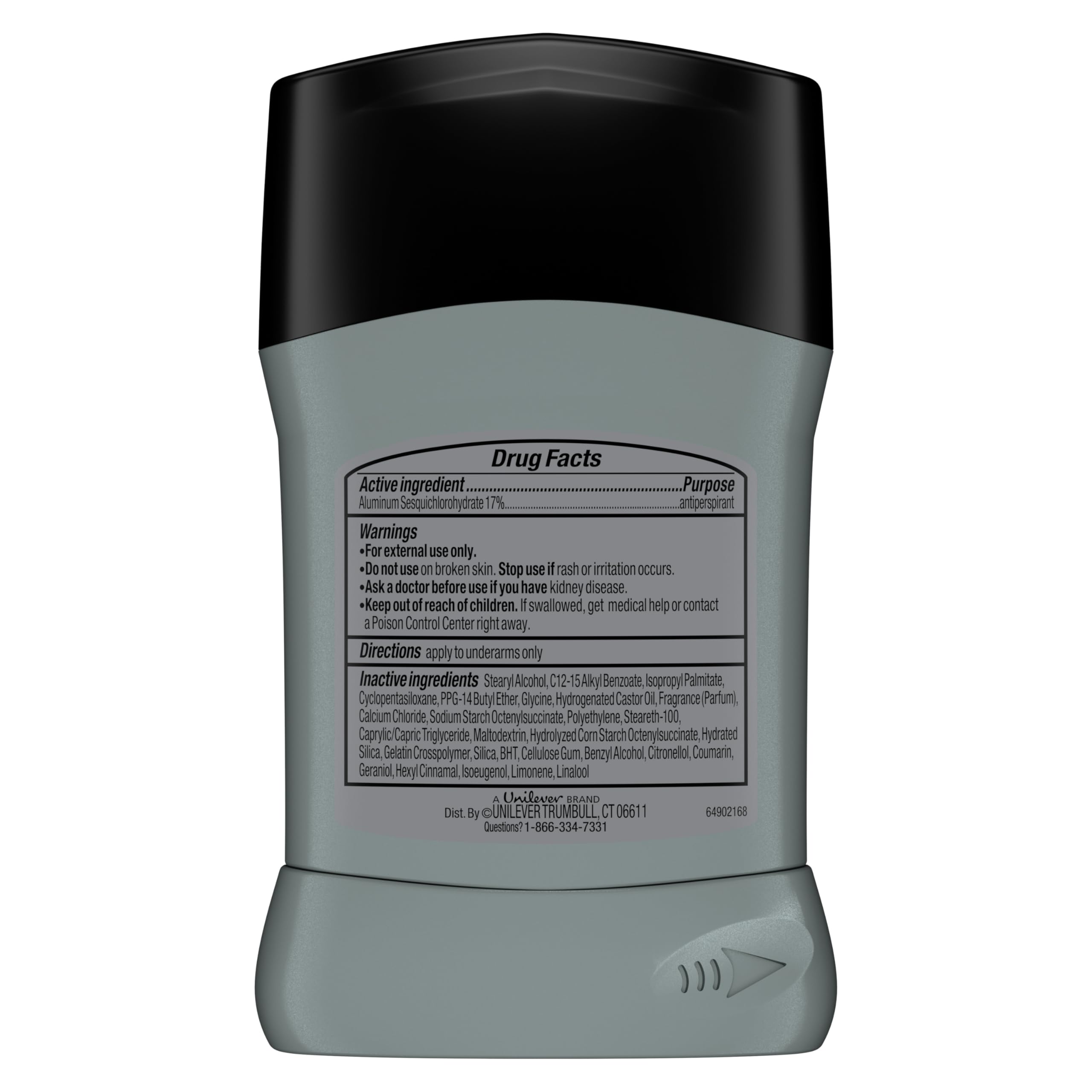 Degree Invisible Solid Deordorant Cool Rush for 96 Hour sweat and odor protection 5X protection 1.6 oz